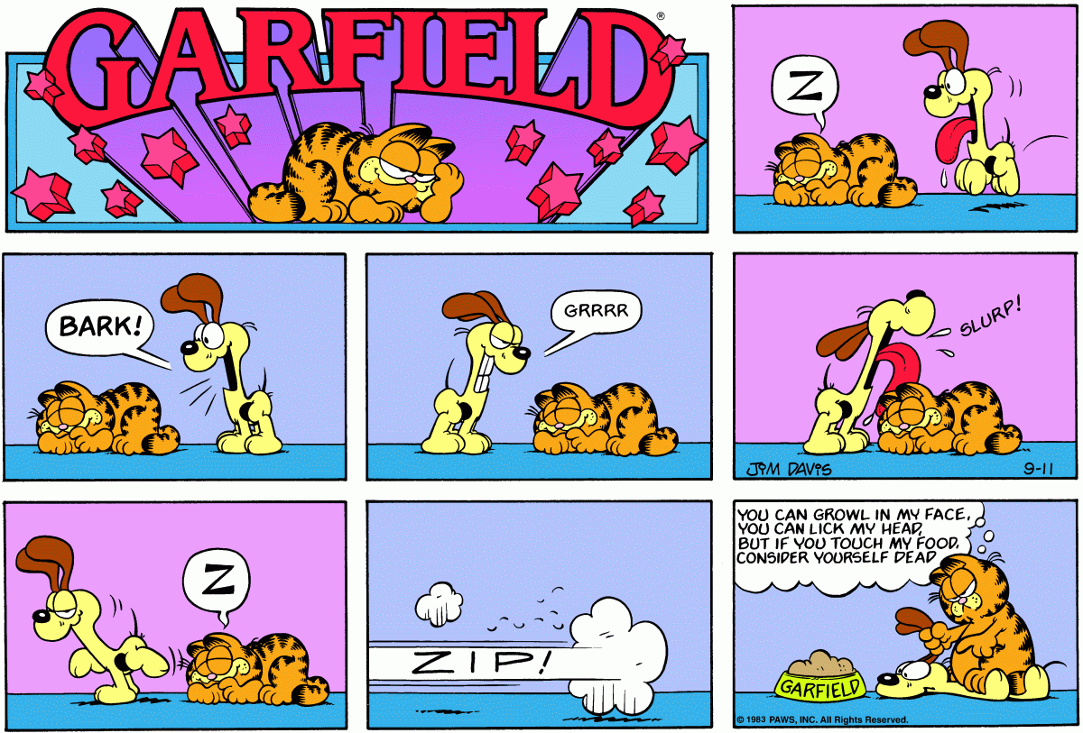Garfield, September 11, 1983