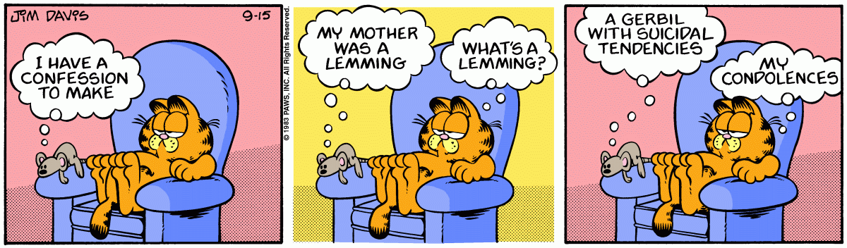 Garfield, September 15, 1983