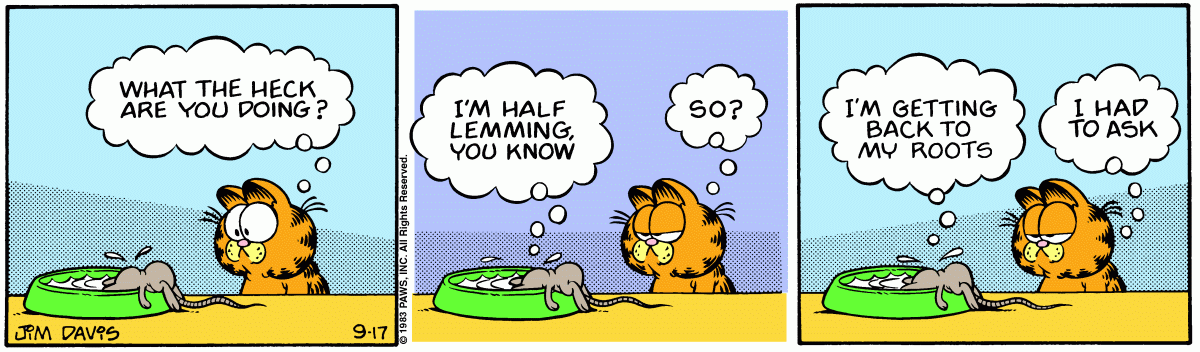 Garfield, September 17, 1983