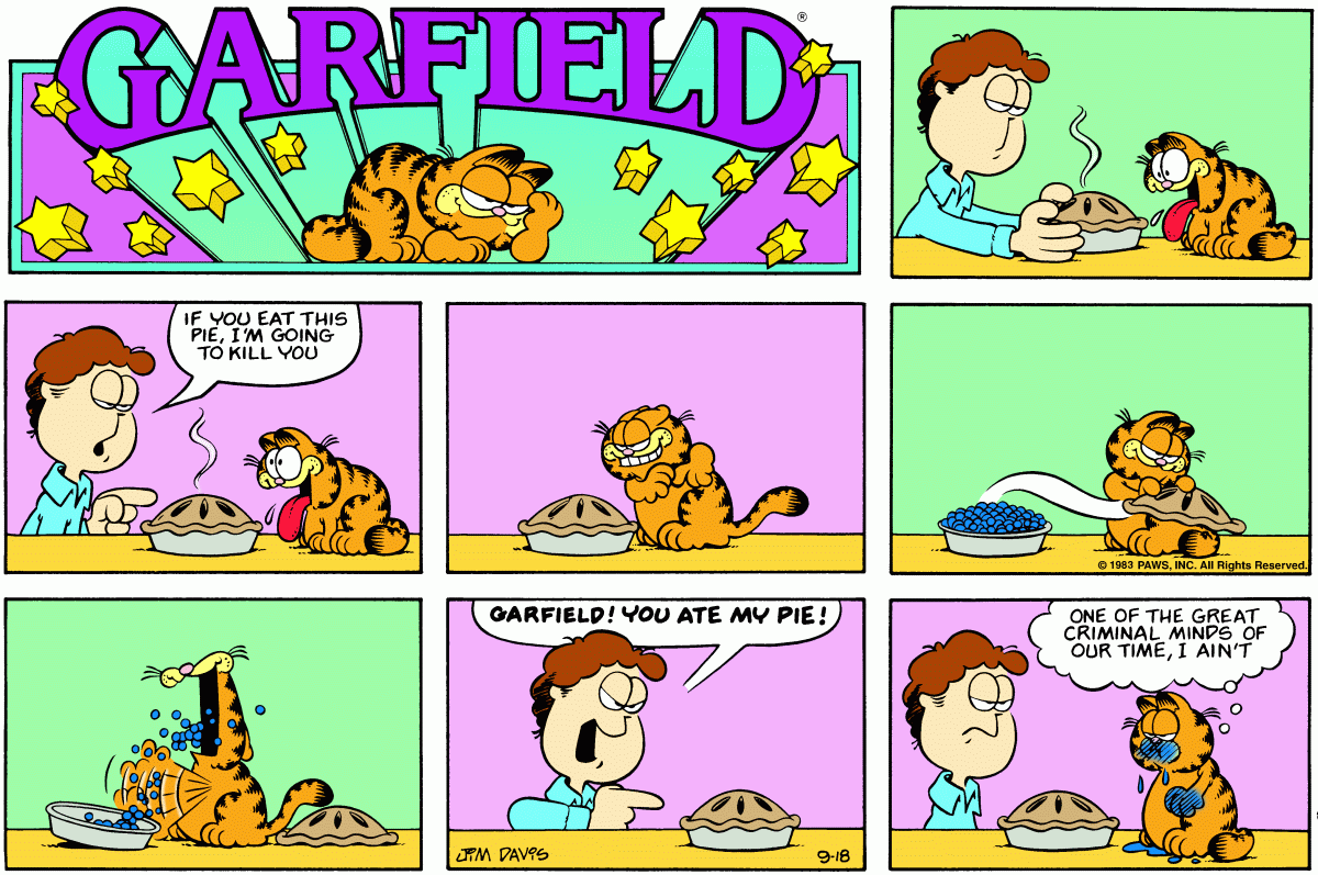 Garfield, September 18, 1983