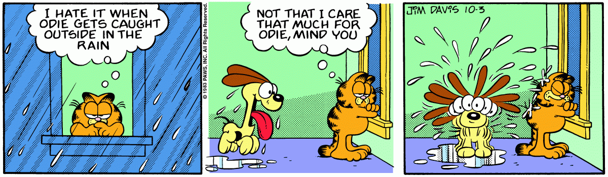 Garfield, October 3, 1983