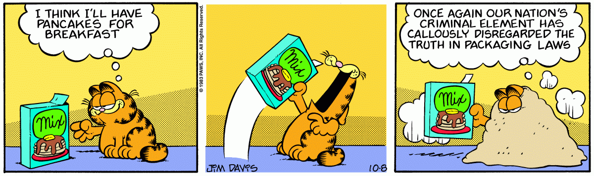 Garfield, October 8, 1983