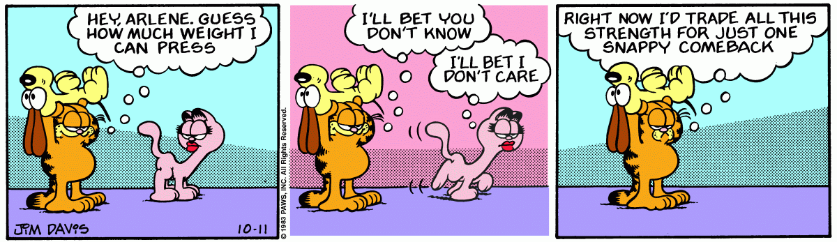 Garfield, October 11, 1983