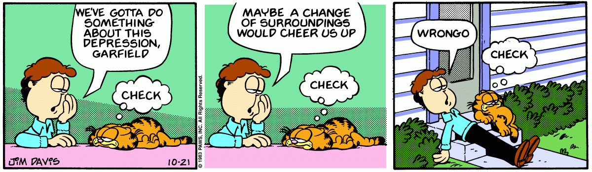 Garfield, October 21, 1983