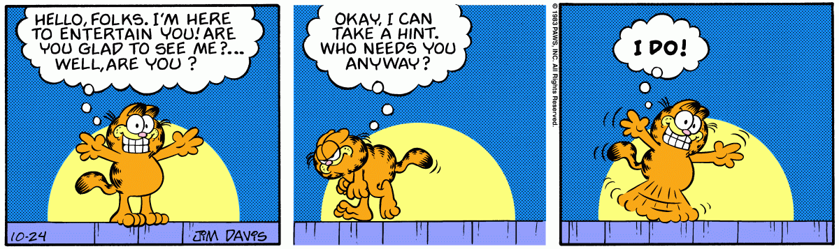 Garfield, October 24, 1983