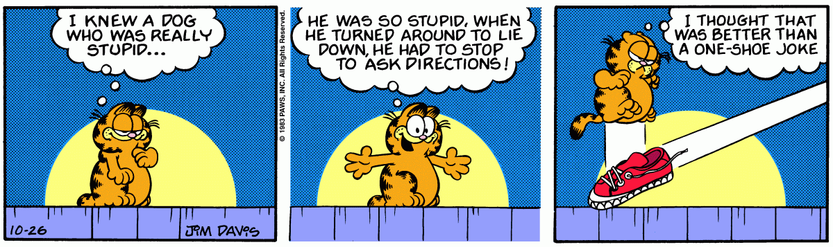 Garfield, October 26, 1983