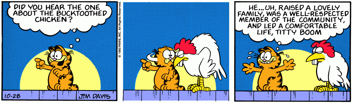 Garfield, October 28, 1983