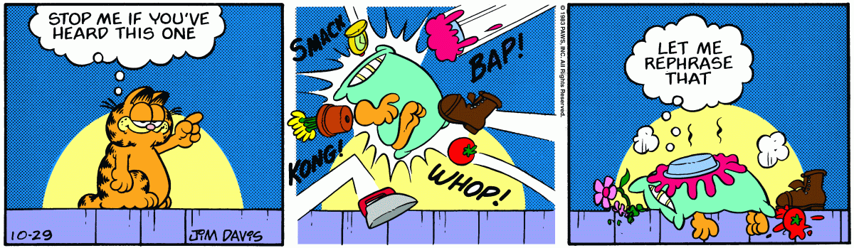 Garfield, October 29, 1983