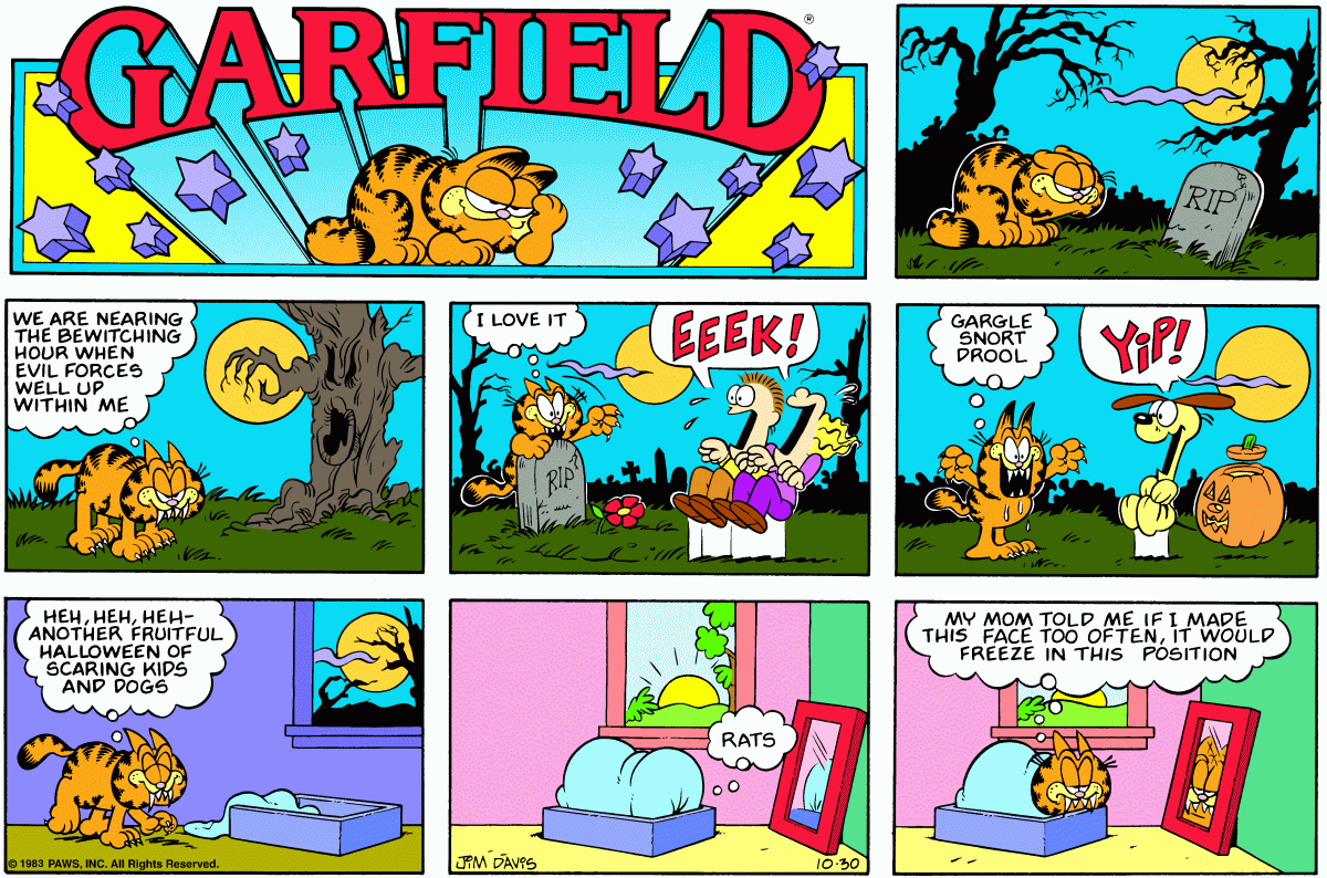 Garfield, October 30, 1983