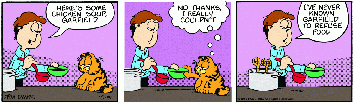 Garfield, October 31, 1983