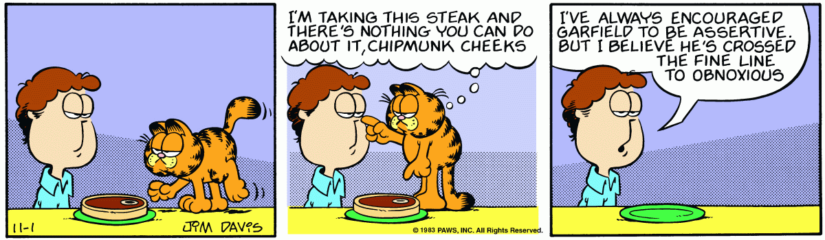 Garfield, November 1, 1983