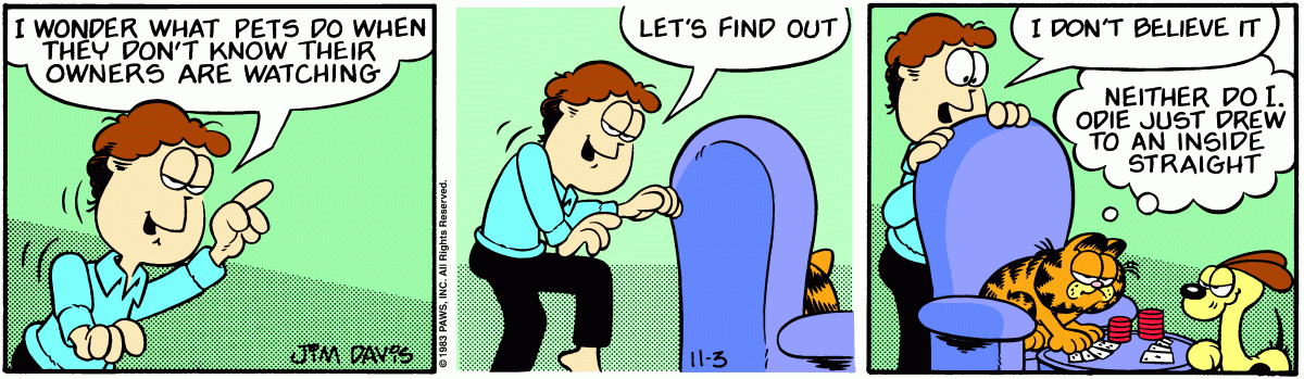 Garfield, November 3, 1983