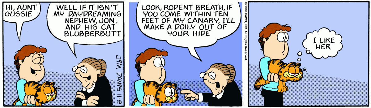 Garfield, November 8, 1983