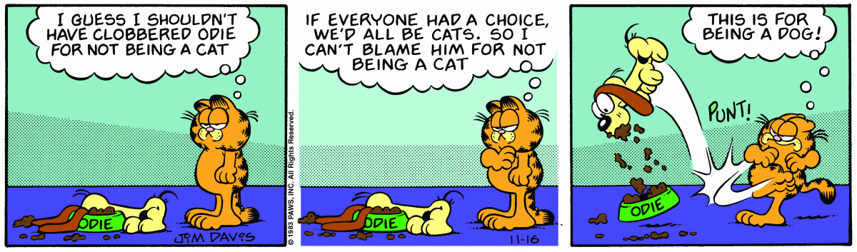Garfield, November 16, 1983