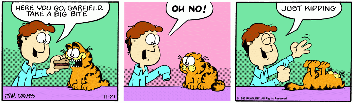 Garfield, November 21, 1983
