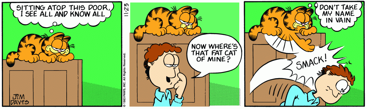 Garfield, November 23, 1983