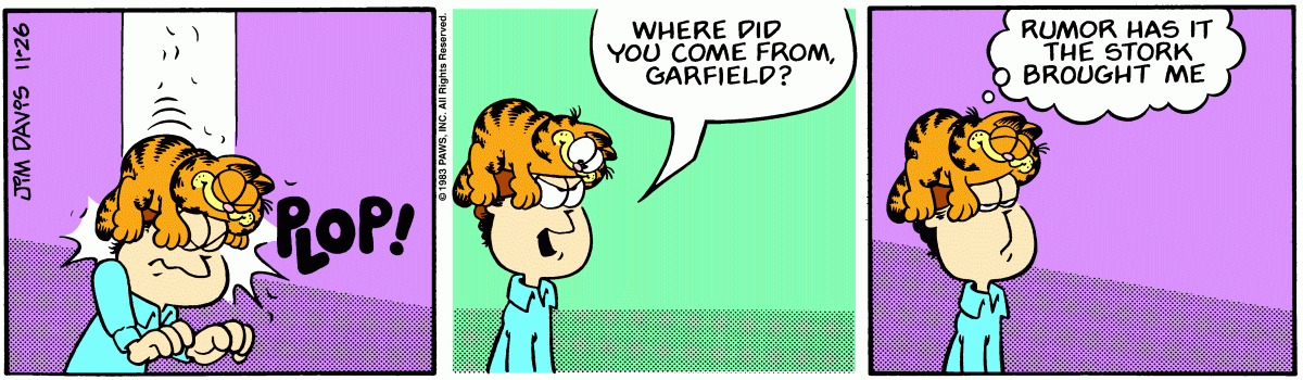 Garfield, November 26, 1983