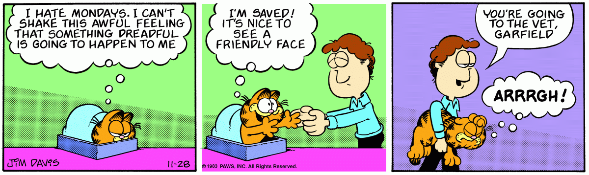 Garfield, November 28, 1983