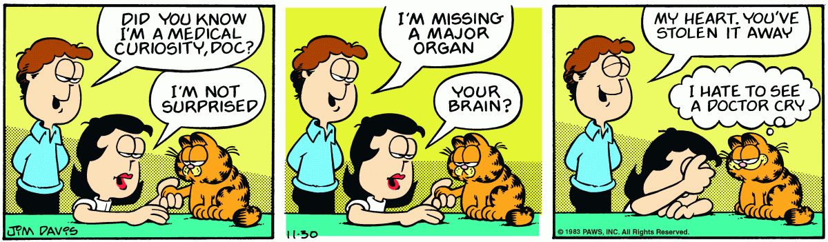 Garfield, November 30, 1983