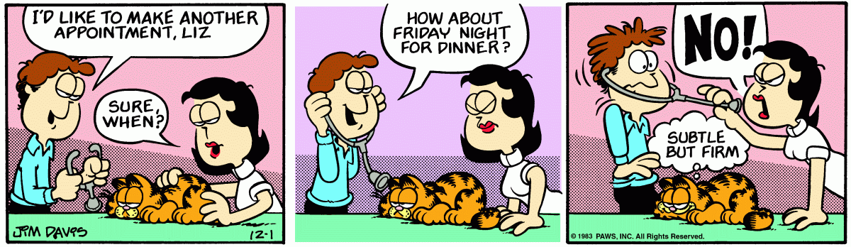 Garfield, December 1, 1983