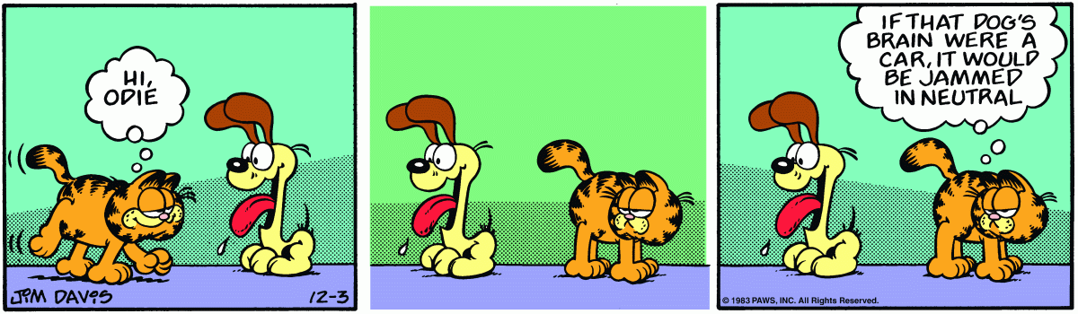 Garfield, December 3, 1983