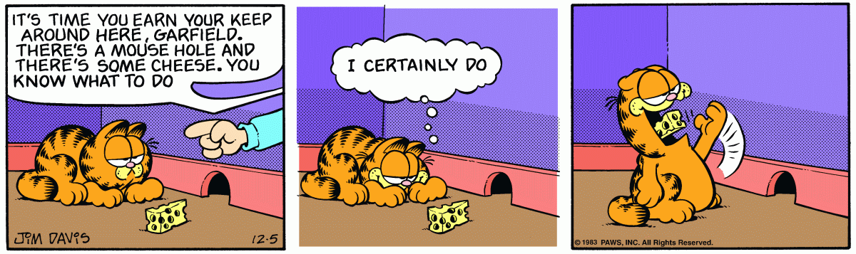 Garfield, December 5, 1983