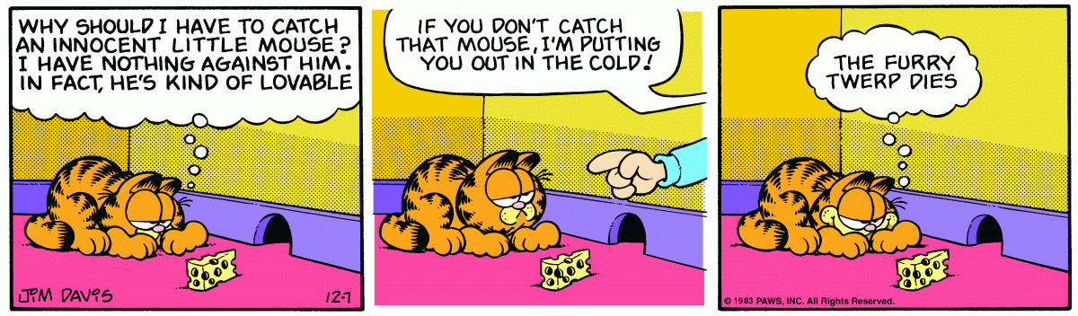 Garfield, December 7, 1983
