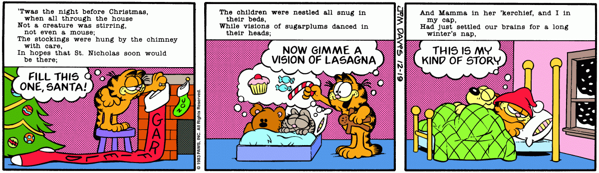 Garfield, December 19, 1983