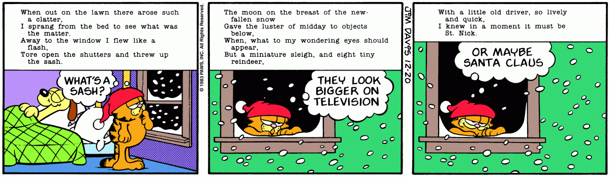 Garfield, December 20, 1983