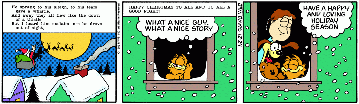 Garfield, December 24, 1983