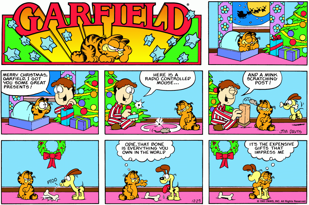 Garfield, December 25, 1983