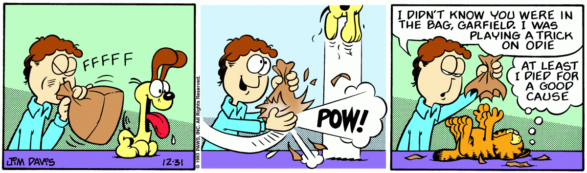 Garfield, December 31, 1983