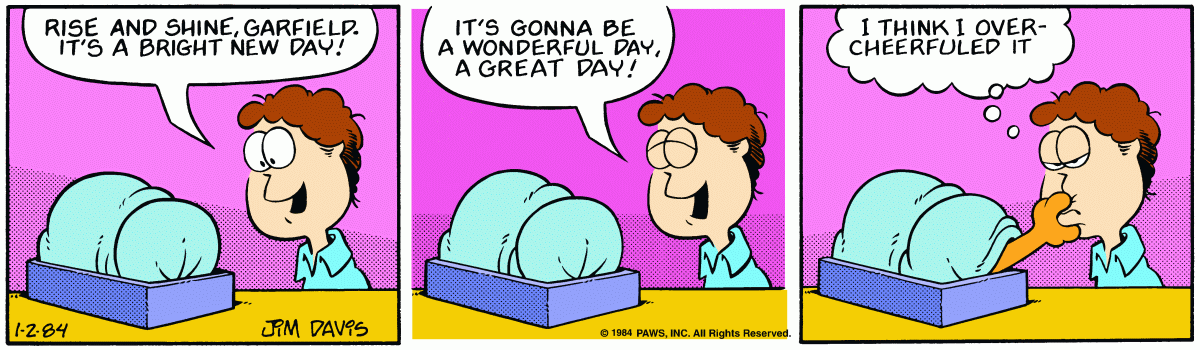 Garfield, January 2, 1984