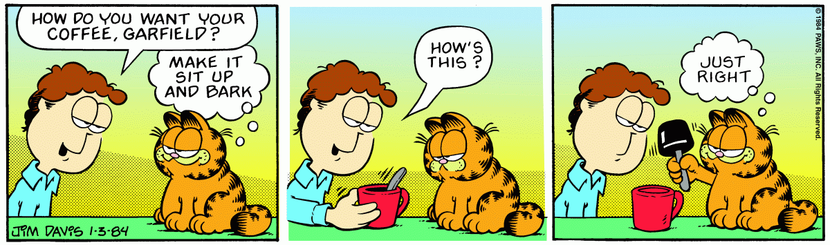Garfield, January 3, 1984