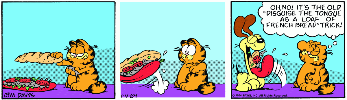 Garfield, January 4, 1984
