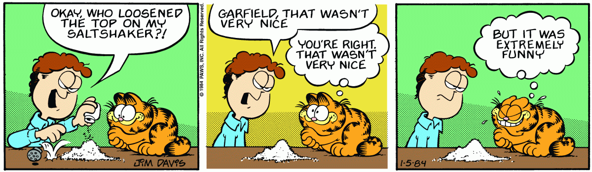 Garfield, January 5, 1984