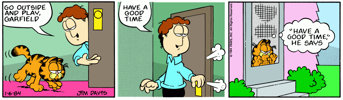 Garfield, January 6, 1984