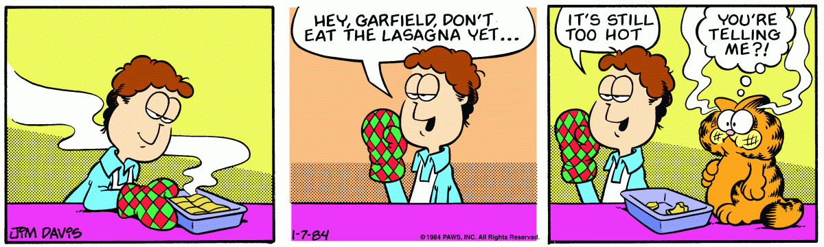 Garfield, January 7, 1984