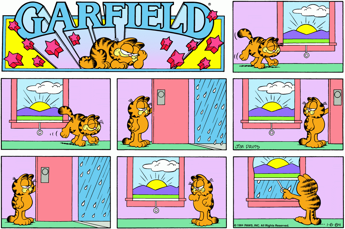 Garfield, January 8, 1984