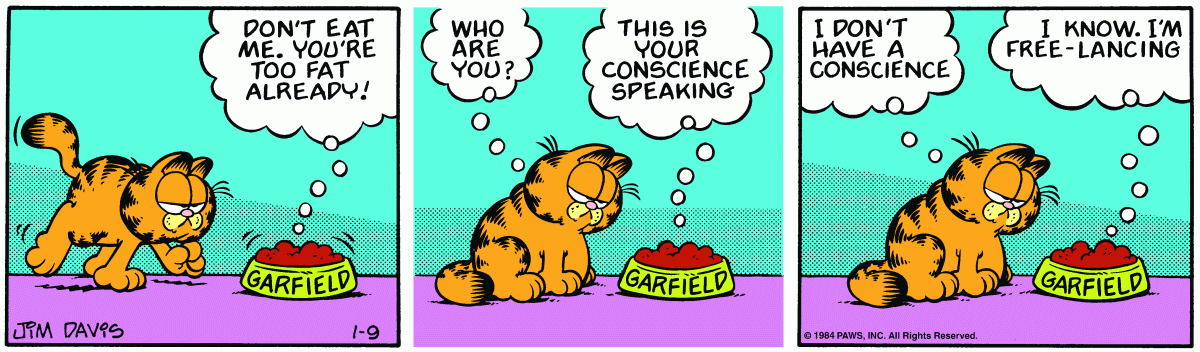Garfield, January 9, 1984
