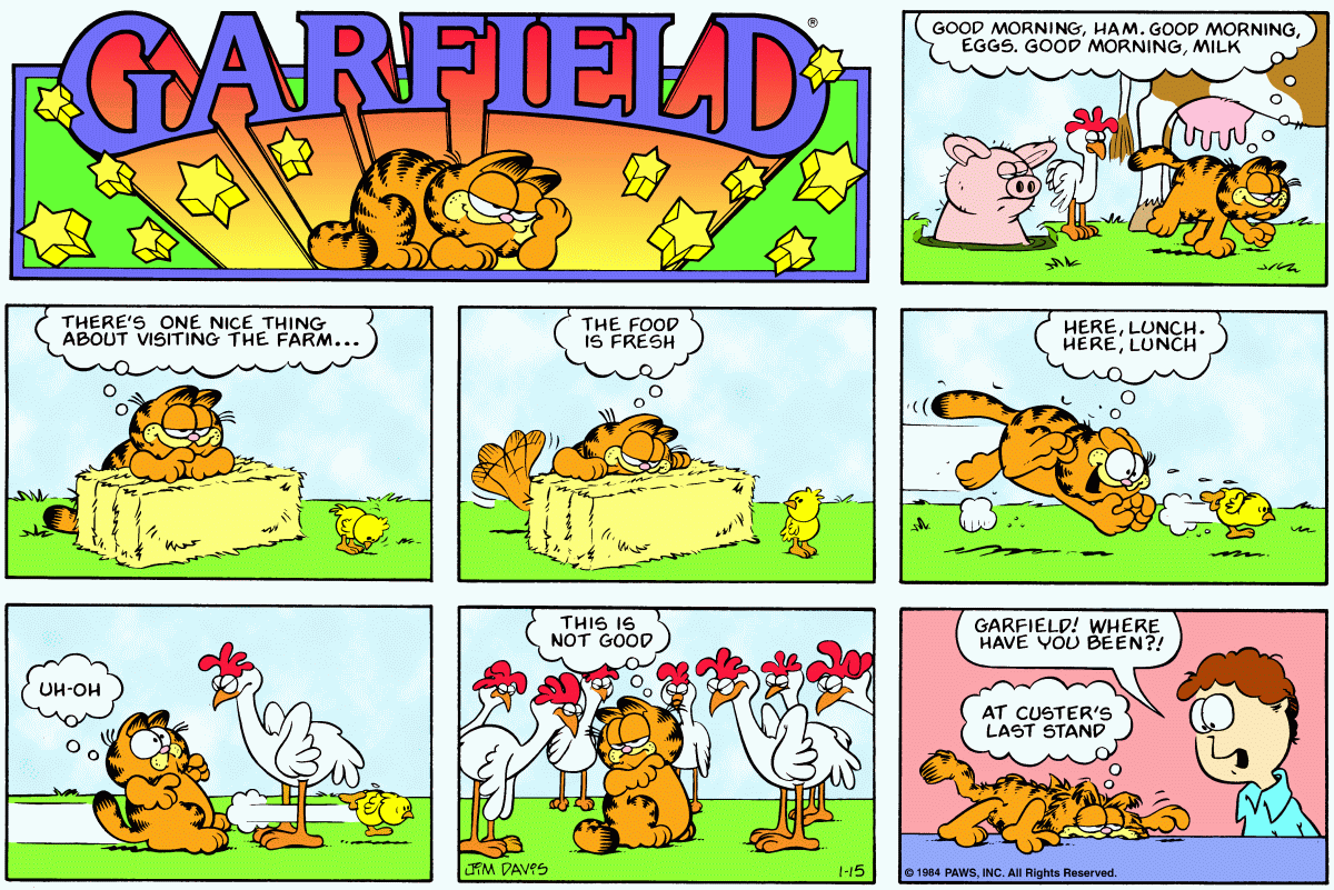 Garfield, January 15, 1984