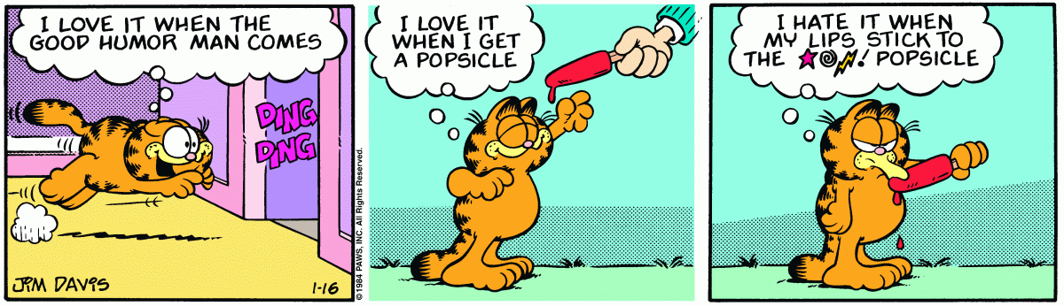 Garfield, January 16, 1984