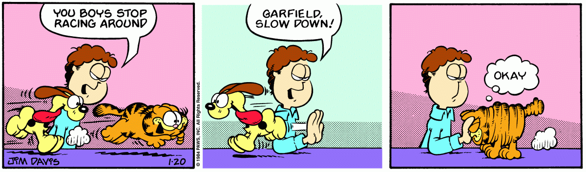 Garfield, January 20, 1984