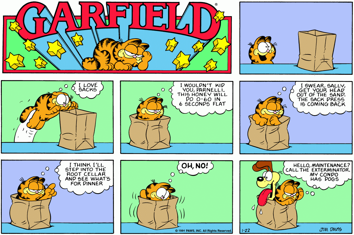 Garfield, January 22, 1984