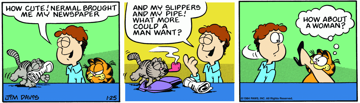 Garfield, January 25, 1984