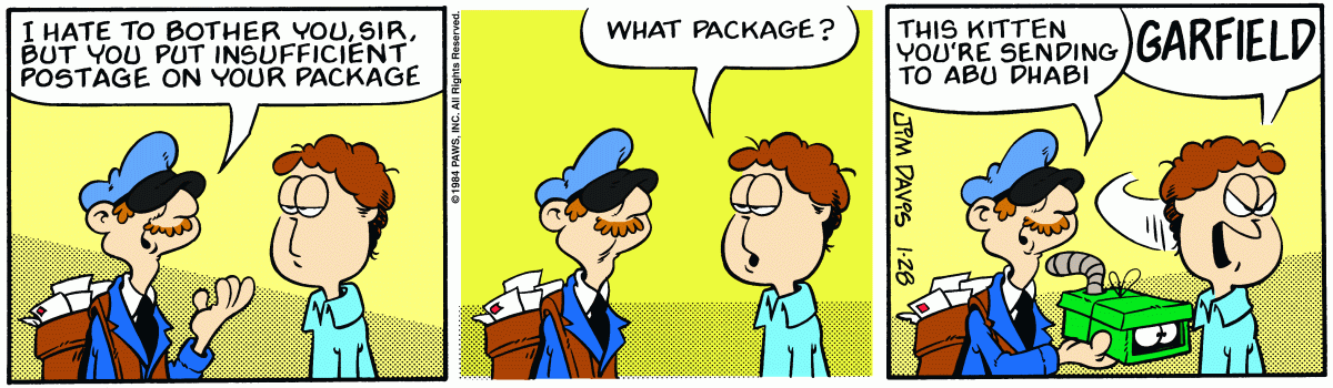 Garfield, January 28, 1984