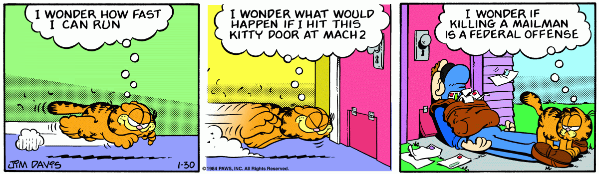 Garfield, January 30, 1984