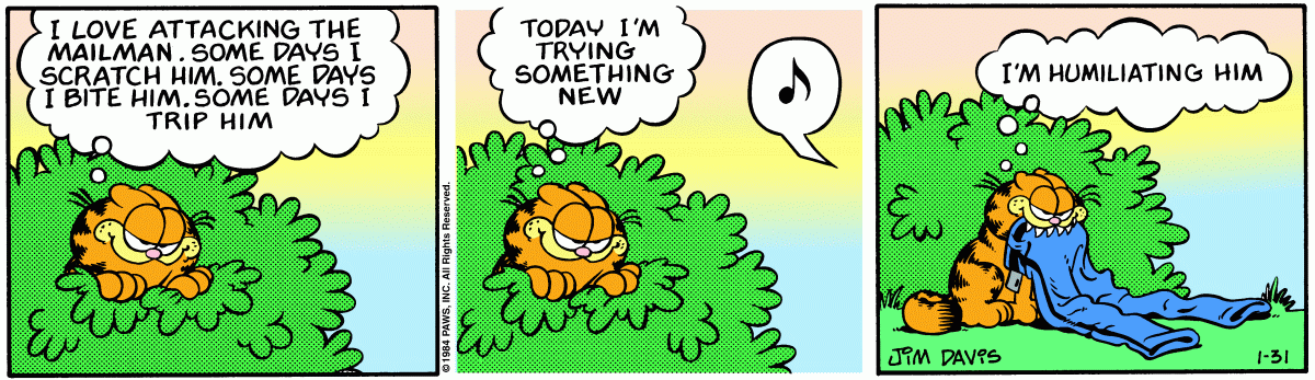 Garfield, January 31, 1984