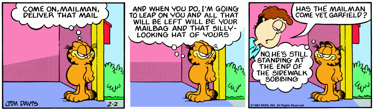 Garfield, February 2, 1984