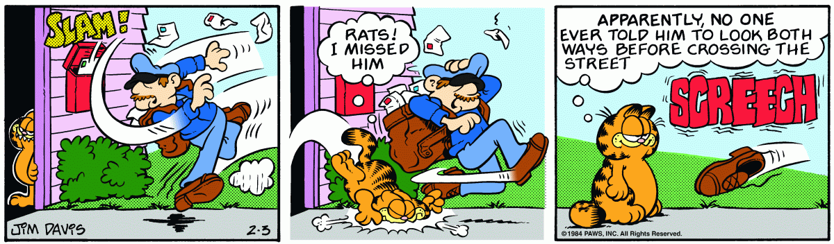 Garfield, February 3, 1984